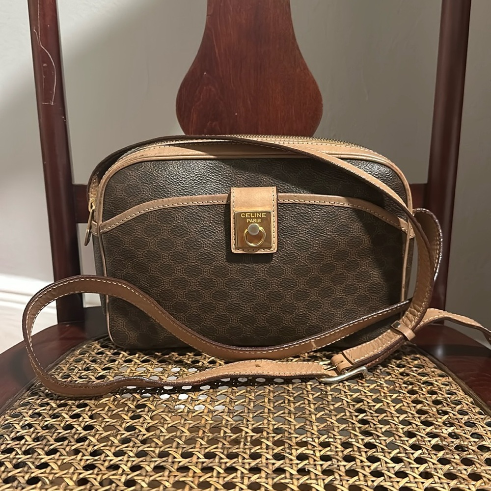 Vintage Celine Macadam Camera Bag